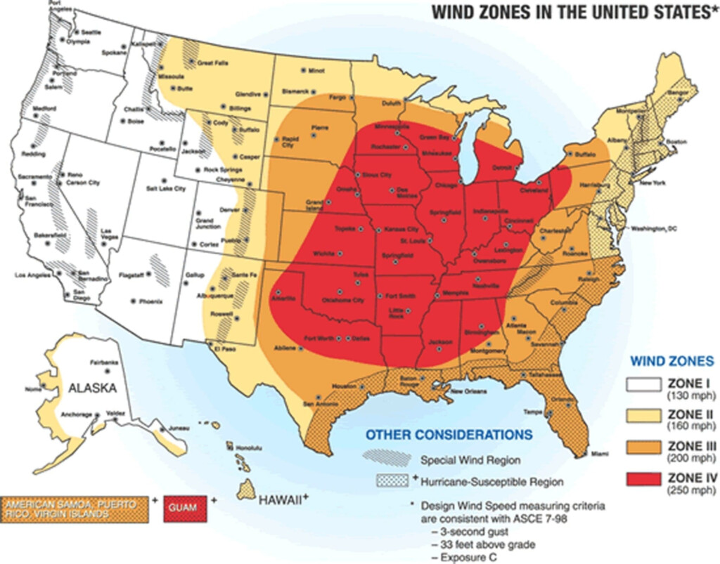 US Wind Zones Map Resilience Action Fund