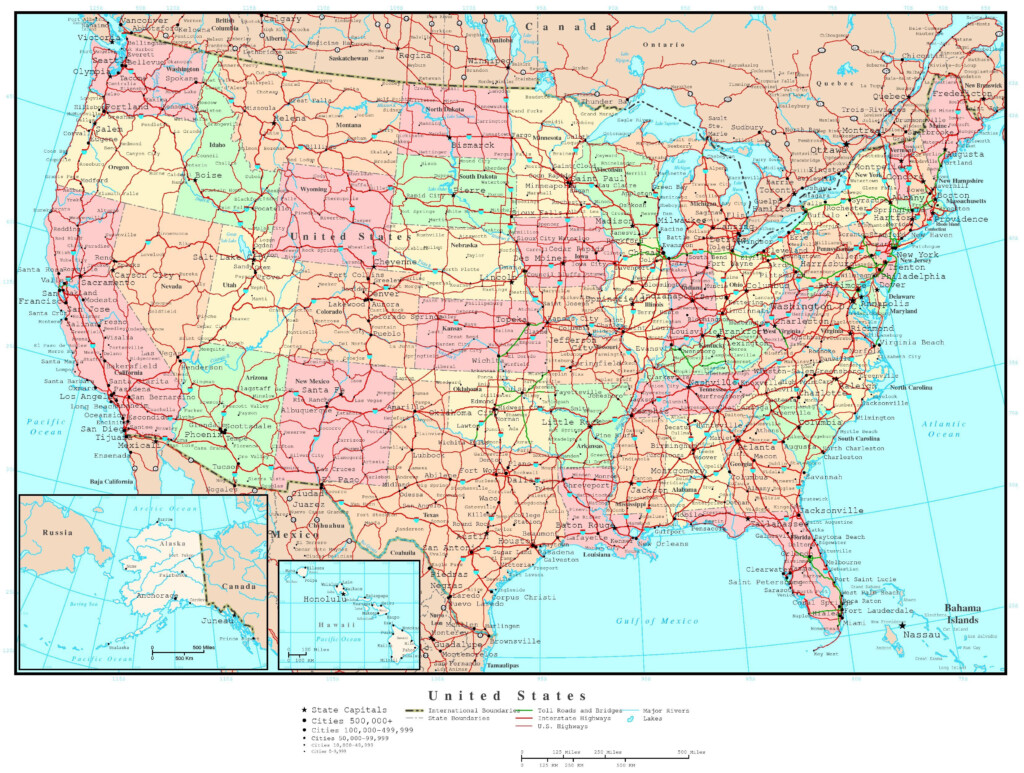 Usa Map Highways And Cities Weather Us Map