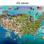 Usa Map Jigsaw Puzzle Educational Game For Children And Adult Etsy