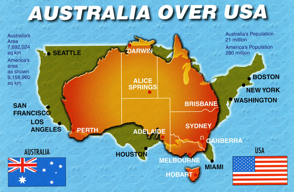 Usa Vs Australia Size Comparison Australia Vs UK Etc Size