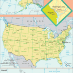 Washington DC USA Map