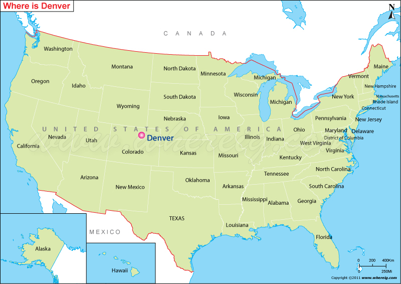 Where Is Denver CO Where Is Denver Located In The US Map