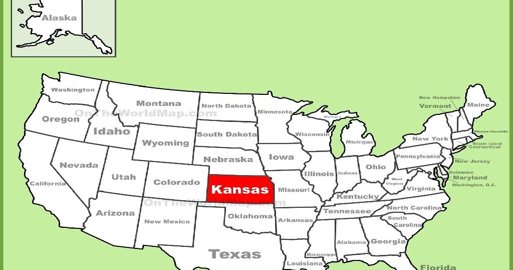 Where Is Kansas On The United States Map Usa Map 2018
