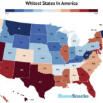 Whitest States In The United States For 2023 White Population By State