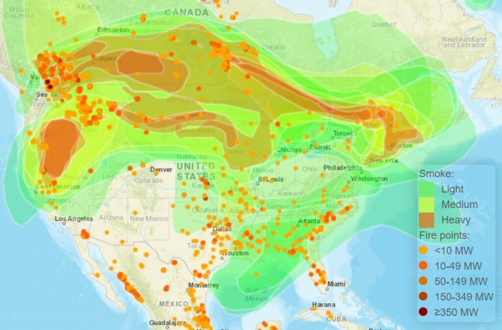 Wildfire Smoke In New England Is Pretty Severe From Public Health 